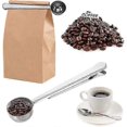 thumbnail image 5 of Coffee Measuring Spoon Sealing Clip, Coffee Bag Clip Stainless Steel Ground Coffee Coffee Scoop Spoon with Bag Sealing Clip 2 in 1 Dual-Purpose Measur, 5 of 5