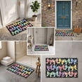 thumbnail image 7 of Dmlowu Bathroom Rugs Macaron Cartoons Printed Bath Mat Multicolor Vintage Bathroom Non Slide Absorbent Door Mat, 7 of 7