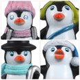 thumbnail image 4 of NUOBESTY 8 piezas Mini figuras de pingüino DIY Decoración de paisaje en miniatura para pastel Llavero Casa de muñecas, 4 of 5
