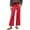Red, variant on Pants for Women High Leg Suit Pants for Women Teacher Clothes Tempo plus Size Comfy Wide Leg Casual Travel with Pockets Teal Work Side Strip Red L