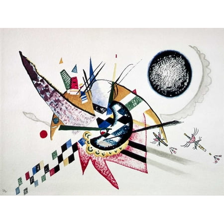 Watercolor Painting of Composition Stretched Canvas - Wassily Kandinsky (22 x