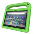 thumbnail image 3 of Allytech Kids Case for All-new Amazon Fire 7 12th Gen 2022 Released, Soft EVA Foam Kids Child Friendly Handle Foldable Kickstand Shockproof Protective Lightweight Cover for Amazon Fire 7 2022 - Green, 3 of 7