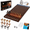 walnut, variant on Horse Race Board Game Racing Game Flame Color Thickened Solid Wood with 11 Luxurious Durable Classic Metal Horses 15.6 x 10 x 10 Inch