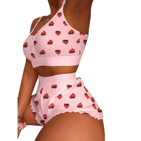 

PALACLOTH Women Heart Sexy Lingerie Bra and Panty Set Sleepwear