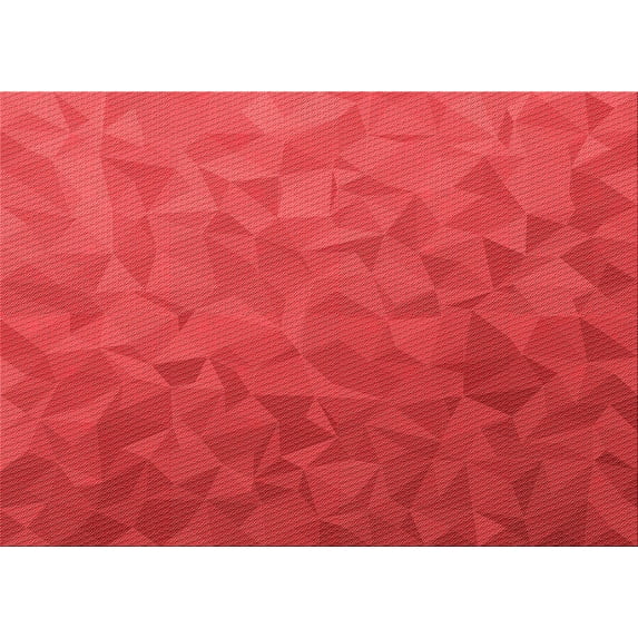 Ahgly Company Indoor Rectangle Patterned Red Area Rugs, 5' x 7'