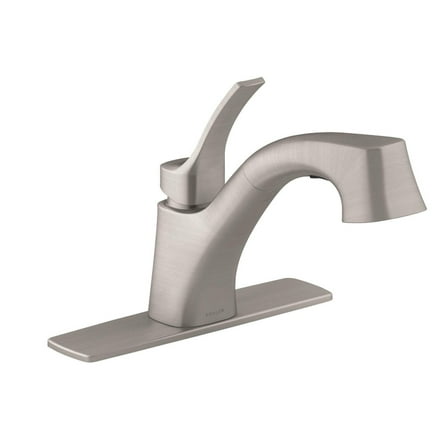 KOHLER Cruce R26373-VS Single Handle Pull Out Kitchen Faucet - Vibrant Stainless