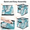 thumbnail image 4 of Bear Foldable Cube Organizer with Handle, 10.8"x10.5"x10.6", Large Capacity Storage Cubes, Storage Bin, Storage Containers, 4 of 6
