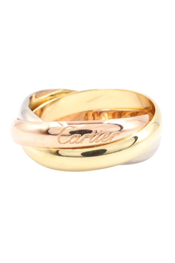 Pre-Owned Cartier Trinity Ring - Ring/Finger Jewelry 18K (Yellow Gold), 18KWG (White 18KPG...