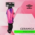 Umbro Ceramica Peewee Stirrup Soccer Shin Guards for Kids, Pink