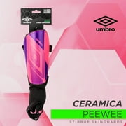 Umbro Ceramica Peewee Stirrup Soccer Shin Guards for Kids، Pink