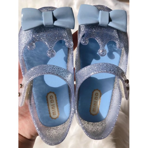 Sandalias brasileñas de corona real para niños, zapatos de gelatina para bebés de nuevo estilo, zapatos individuales con lazo de princesa para mujeres y niños, verano 2024