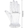 thumbnail image 4 of Lace Gloves for Women Bridal Floral Mesh Gloves Elegant Summer Courtesy Gloves for Wedding Tea Party Opera, 4 of 5