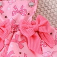 thumbnail image 5 of Enyan Newborn Baby Girl Fall Winter Clothes Long Sleeve Romper Top+Suspender Dress+Headband 3-Piece Set Infant Cute Casual Outfits Hot Pink,0-3 Months, 5 of 7