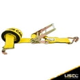 thumbnail image 2 of 4" x 20' Yellow Ratchet Strap w/ Wire Hooks, 2 of 7