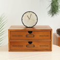 thumbnail image 5 of 2-Layer Vintage Wooden Storage Box Drawer Cosmetic Jewelry Organizer Case Office/Home, 5 of 8