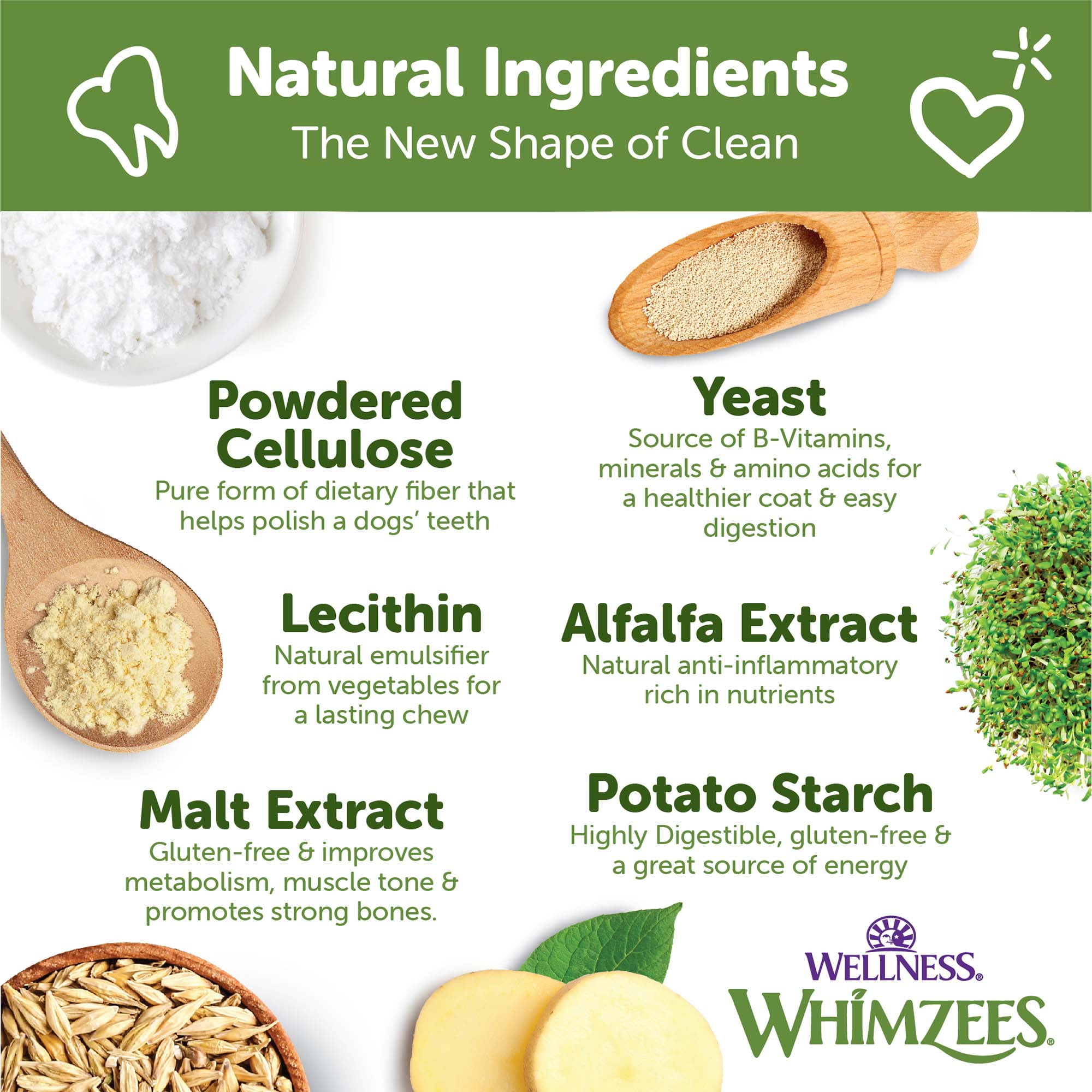 Wellness WHIMZEES Value Pack Natural Dog Dental Treat, Chews, Freshens Breath, Medium Size, 46.6 oz Box, 44 Count