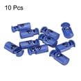 thumbnail image 3 of Uxcell 10 piezas de bloqueadores de cordón de plástico, clip de cierre de resorte de un solo agujero, sujetador elástico para cordones, paracord, azul, 3 of 7