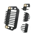 thumbnail image 2 of Unique Bargains 20 Pcs 8-Teeth Snap Wig Hair Clips for Hair Extension Black, 2 of 5