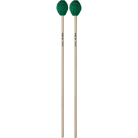 Vic Firth Corpsmaster Max-Projection Wood Handle Marimba Mallets Medium Hard Green Yarn