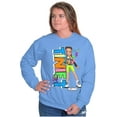 thumbnail image 4 of XOMG POP Cute Tinie T Vibes Cartoon Women Plus Size Sweatshirt Brisco Brands 2X, 4 of 5