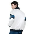 thumbnail image 2 of Men's Starter White Minnesota Timberwolves Triple Option Varsity Full-Snap Satin Jacket, 2 of 2