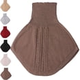 thumbnail image 2 of Eoozwa Col Montant Doux et Chaud Faux Collier Détachable Chauffe-Hiver Col Roulé Demi-Col Roulé pour Hommes et Femmes Protection contre le Gel, Rouge, 2 of 2