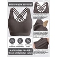 thumbnail image 6 of MINTREUS Sports Bras for Women,Padded Strappy Sports Bras Criss-Cross Back Yoga Cami Medium Support Sports Bras with Removable Cups, 6 of 6