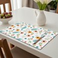thumbnail image 6 of Placemat, Pioneer Flower Floral Print Pattern Place Mats Table Mat Set Of 2, PVC Washable Placemats for Party Kitchen Dining Decoration, 18x12 Inch, Fade Resistant, 6 of 6
