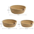 thumbnail image 2 of Paquete de 3 cestas de almacenamiento tejidas para esquina de cocina, cesta de almacenamiento de bocadillos, cestas de estante para cosméticos para el hogar (), 2 of 5