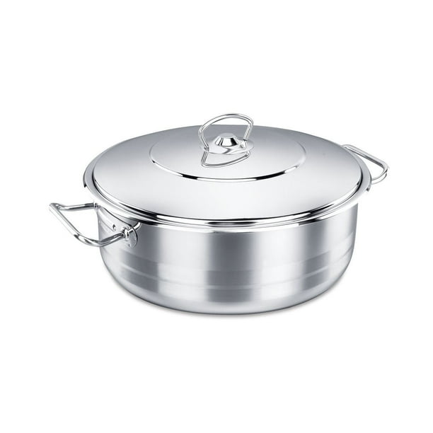 Korkmaz Classic 18/10 Stainless Steel Dutch Oven Covered Stockpot