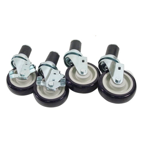 Kason® - 1 5/8 in Expanding Stem Caster Set with 4 in Wheels