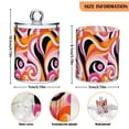 thumbnail image 5 of Yayeee 2 Pack Qtip Holder Bathroom Cotton Swab Canister with Lid Clear Dispenser Set, Swirling Circles, 5 of 6