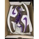 thumbnail image 5 of N I-K-E A i r-Jor-dan 1 Low Mens Size 11 Palomino White Wild Berry Purple Tried On, 5 of 5