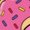 Black, variant on Donut Fire Pink Sprinkle Flame PrestonPlayz Cotton T-Shirt – Kids Gamer Short Sleeve Tee – Bold Flame Design Inspired