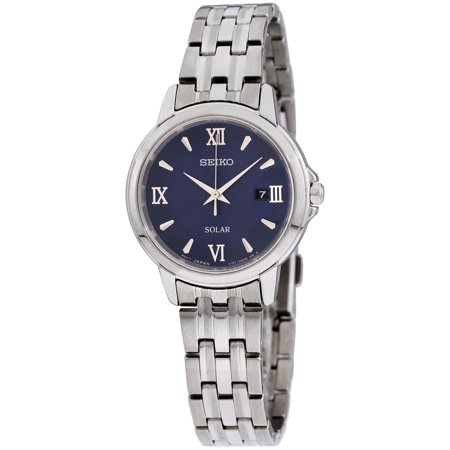 Seiko Women's LADIES' Quartz Stainless Steel Dress Watch, Color:Silver-Toned (Model: SUT347)
