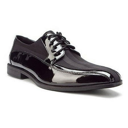 Stacy Adams ROYALTY Mens Black Patent Wedding Tuxedo Bike Toe Dress Shoe (9.5)