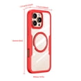 thumbnail image 6 of Elegant Choise Case with Built-in Screen Protector for iPhone 16 Pro Max/16 Pro/16 Plus/16 Full Coverage Phone Cover, Red, 6 of 14