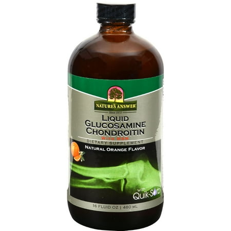 Nature's Answer Liquide et chondroïtine avec Glucosamine MSM orange naturel - 16 fl oz