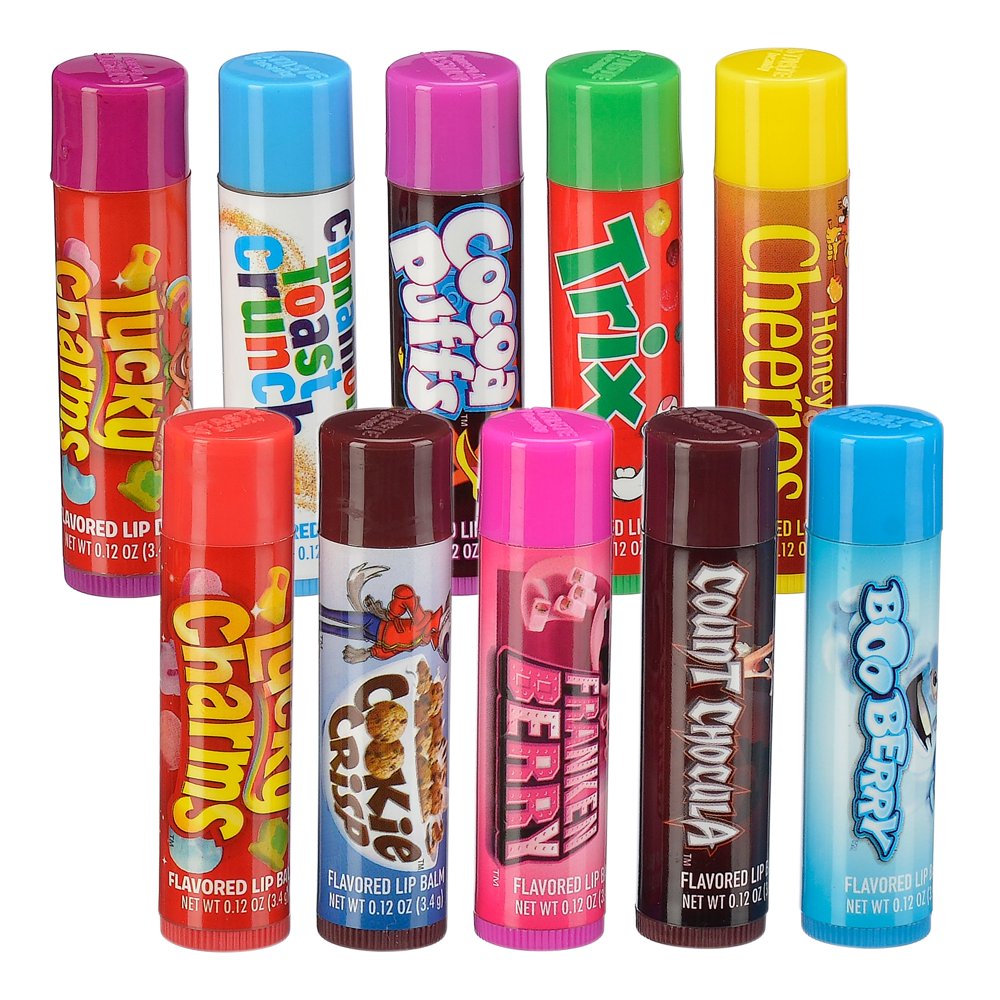 General Mills Breakfast Pack Cereal Flavored Lip Balm, 10 Pieces (9.99