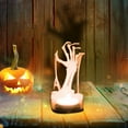 thumbnail image 4 of Luoshdecor Halloween Shadow Stand ，Funny Wooden Candle Holder Shadow Tea Light Scary Halloween Decorations, for Home, Yard, Tabletop, 4 of 5