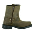 thumbnail image 6 of Men's Side Zipper Waterproof Boots- Brown, 6 of 9