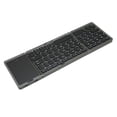 thumbnail image 1 of Clavier, Clavier Sans Fil Pliable avec Pavé Tactile, Connexion Stable à 64 Touches pour Tablette PC Téléphone Mobile Ordinateur Portable Cahier, 1 of 7