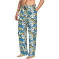 thumbnail image 2 of Bingfone Flower and Sail Boat Mens All Over Print Sleep Pajama Pants-Medium, 2 of 6