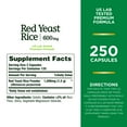 Nature’s Bounty Red Yeast Rice Supplement, 600 mg, 250 Capsules