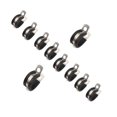 thumbnail image 1 of 10pcs Cable Clamp Stainless Steel Rubber Exquisite Workmanship Metal Pipe Clamp Rubber Cushioned Insulated Clamp for Car Automobile Vehicle, 1 of 8