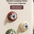 thumbnail image 2 of Toystoory Reloj despertador magnético de acero inoxidable, temporizador mecánico, artículo esencial de laboratorio Cocina y Comedor verde, 2 of 6