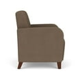 thumbnail image 2 of Siena Lounge Lobby Reception Waiting Guest Chair / Walnut Wood Legs / Brown, 2 of 5
