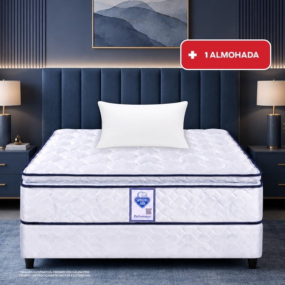 Colchon Spring Air Individual Panama City + 1 Almohada SC