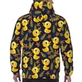thumbnail image 7 of Kdxio Ducks Print Mens Casual Hooded Collar Drawstring Hoodies Pullover Sweatshirts Casual Long Sleeve Shirts-XX-Large, 7 of 7