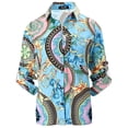 thumbnail image 3 of Camisas De Mujer Camiseta con botones de primavera y verano, blusa de mujer a la moda para el trabajo (azul y blanco S) Kuymtek para Mujer azul y blanco T S, 3 of 8